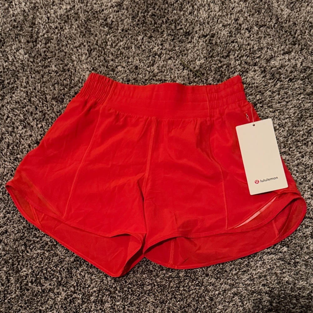 lululemon athletica Women's Bright Red Athletic Shorts